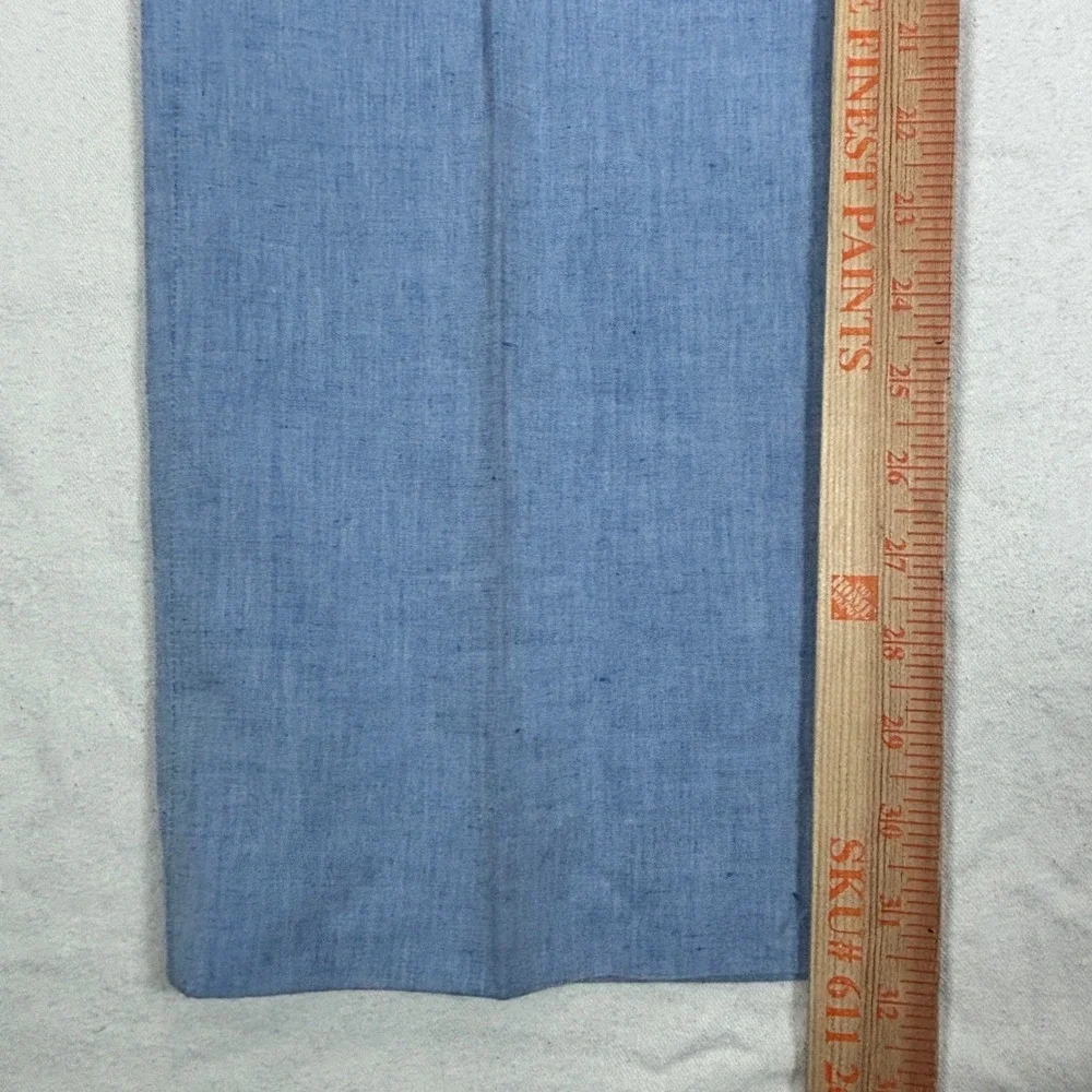 J. Hilburn Mens Light Blue Linen Cotton Blend Tailored Dress Pants Size 33x32